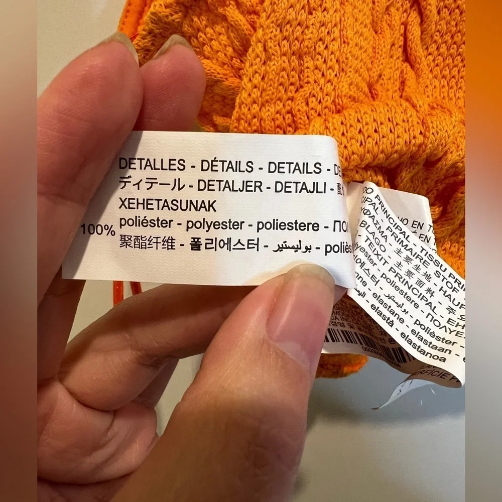 Bundle of 2 Zara Orange Tanks Size Small & Medium NWT‎